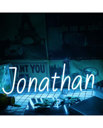 Jonathan Blue Neon Sign