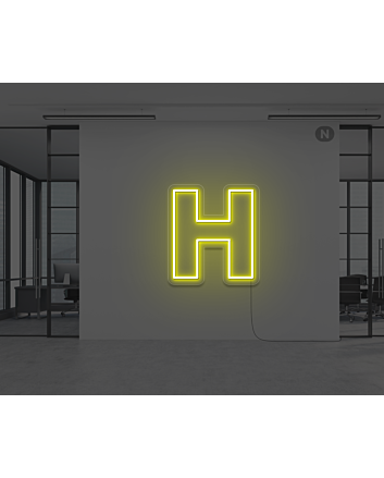 Neon Letter H