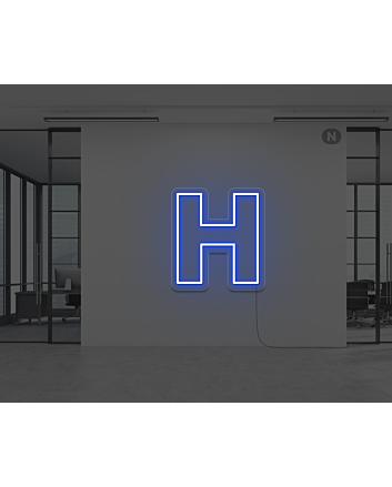 Neon Letter H