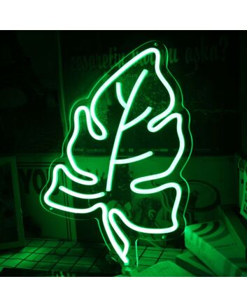 Green Leave Custom LED Neon Sign