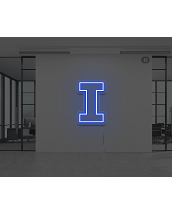 Neon Letter I