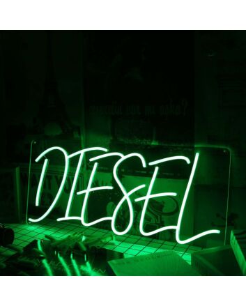 DIESEL Green Custom Neon Sign