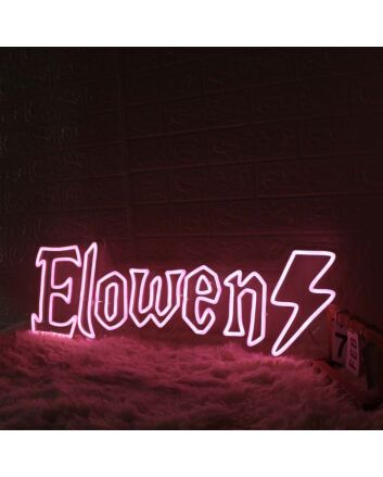 Elowen Pink Name Neon Sign