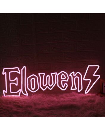 Elowen Pink Name Neon Sign