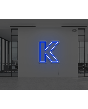 Neon Letter K