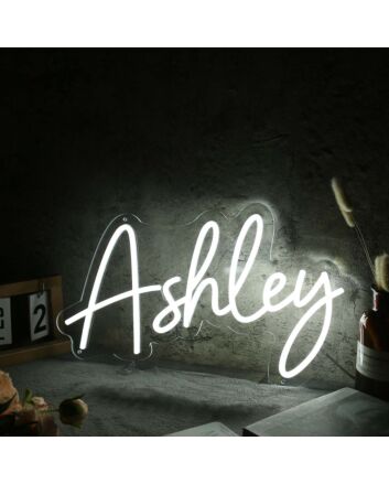 Ashley White Name Neon Sign