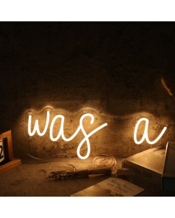 Was A Yellow Neon Sign