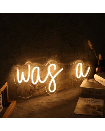 Was A Yellow Neon Sign