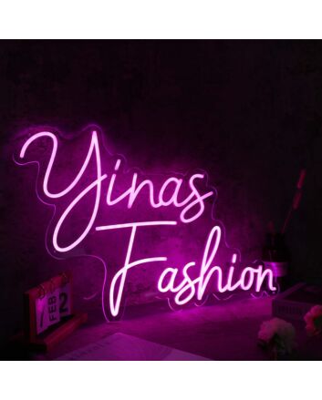 Yinas Fashion purple Custom Neon Sign