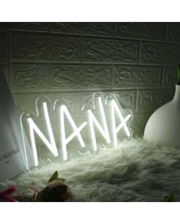 NANA White Name Neon Sign