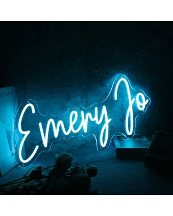 Emery Jo Blue Neon Sign