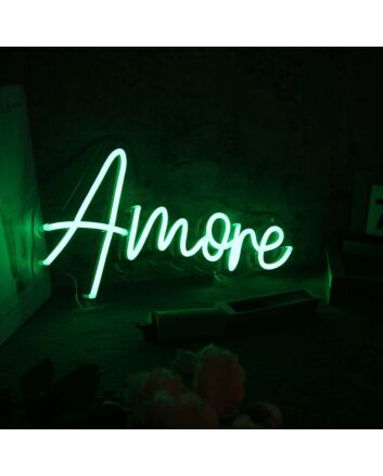 Amore Green Neon Sign
