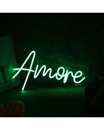 Amore Green Neon Sign
