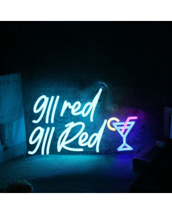 911 Red Custom Neon Sign