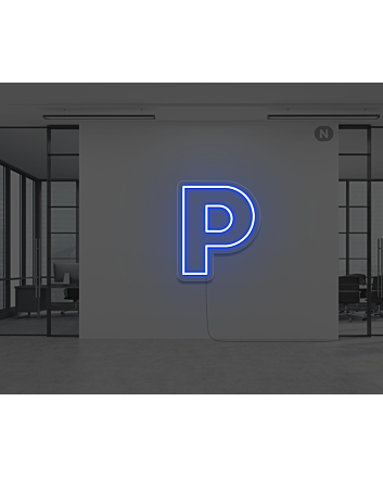 Neon Letter P