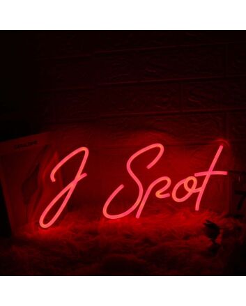 J Spot Red Custom Neon Sign