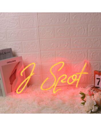 J Spot Red Custom Neon Sign