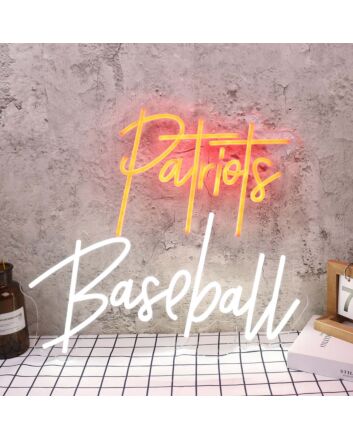 Patriots Baseball Custom Neon Sign