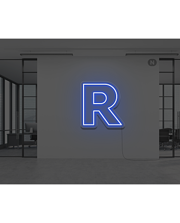 Neon Letter R