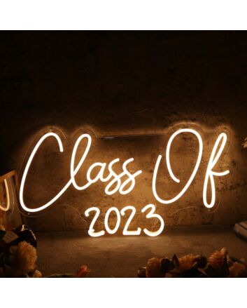 Class Of 2023 Yellow Neon Sign