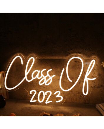 Class Of 2023 Yellow Neon Sign