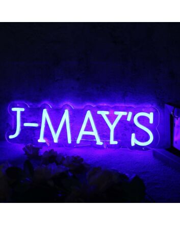 J-MAY&#039;S Blue Neon Sign