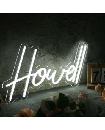 Howell White Neon Sign