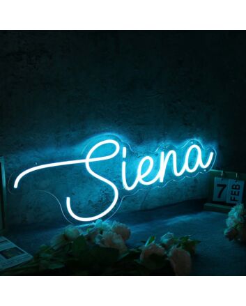 Siena Blue Name Neon Sign