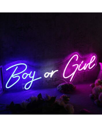 Boy Or Girl Custom Neon Sign