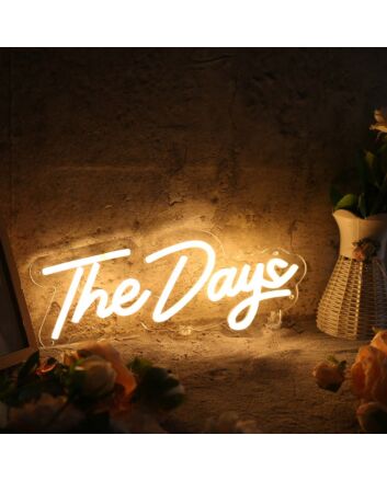 The Days Yellow Neon Sign