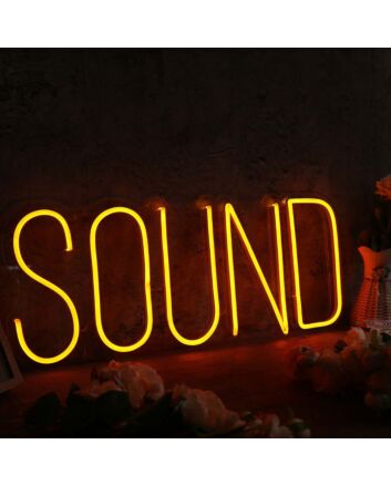Sound Orange Neon Sign