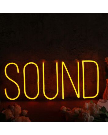 Sound Orange Neon Sign