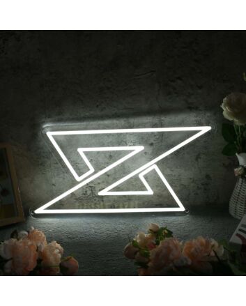 Letter Z White Neon Sign