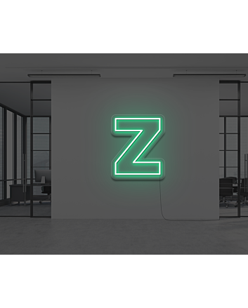 Neon Letter Z