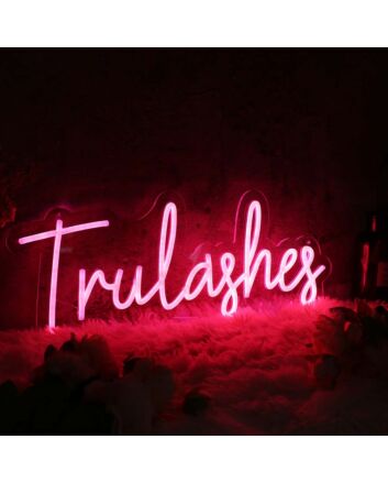 Trulashes Red Custom Neon Sign