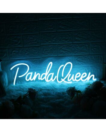 Panda Queen Blue Neon Sign