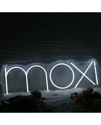 Moxi White Neon Sign