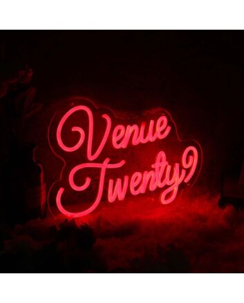 Venue Twenty Red Neon Sign