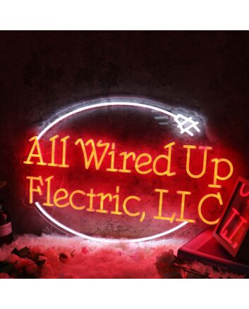 All Wired Up Flectric LLC Red Neon Sign