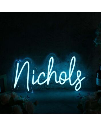 Nichols Blue Neon Sign