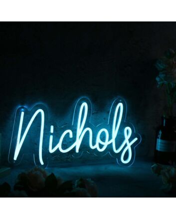 Nichols Blue Neon Sign