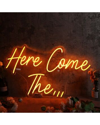 Here Come The Yellow Neon Sign