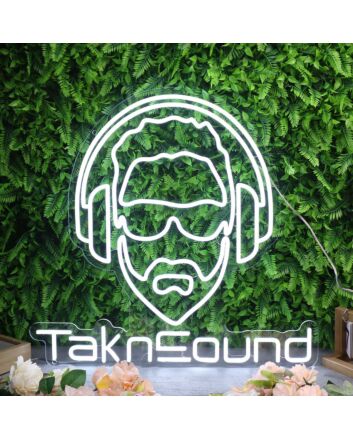 Take Sound White Custom Neon Sign