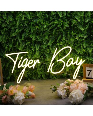 Tiger Bay Yellow Neon Sign