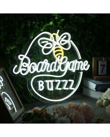Board Game Buzzz Custom Neon Sign