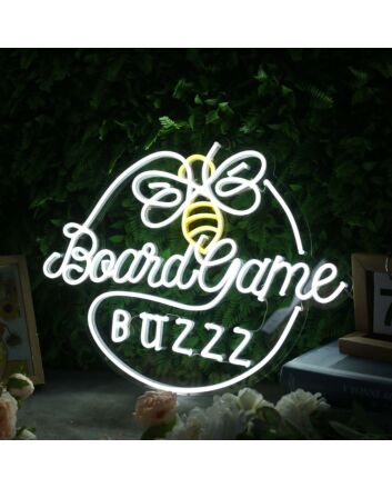 Board Game Buzzz Custom Neon Sign