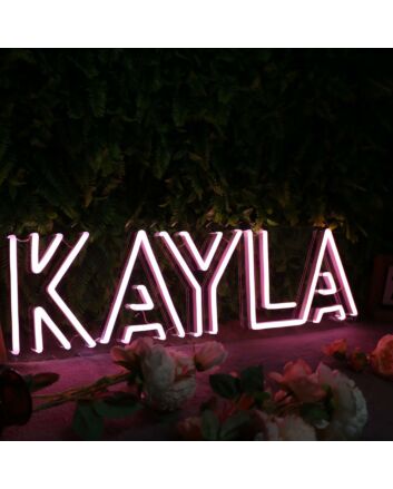 Kayla Purple Neon Sign