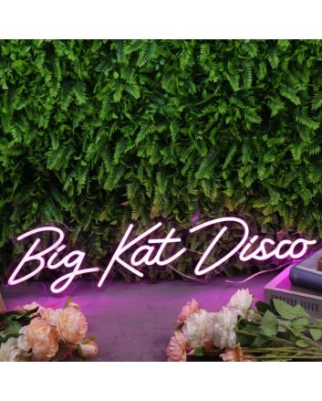 Big Kat Disco Purple Neon Sign