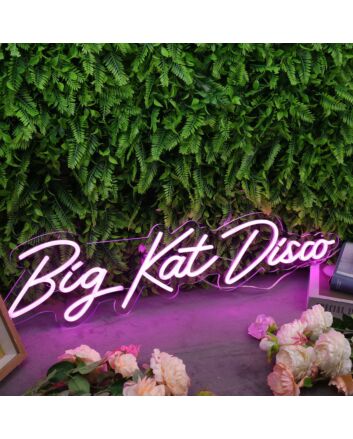 Big Kat Disco Purple Neon Sign