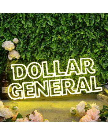 Dollar General Yellow Neon Sign